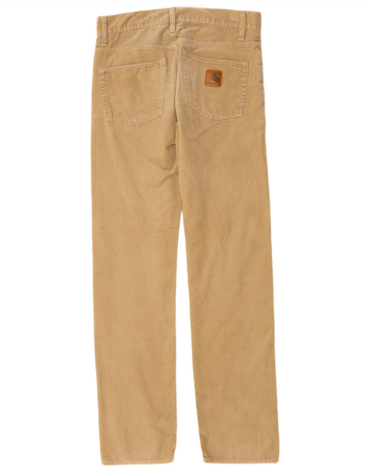 CARHARTT Herren Gerade Cordhose W29 L34 Beige Polyester
