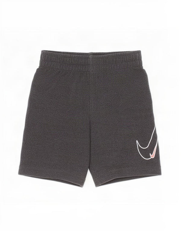 Nike Boys Dri Fit Graphic Sport Shorts 3–4 Jahre XS Graue Viskose