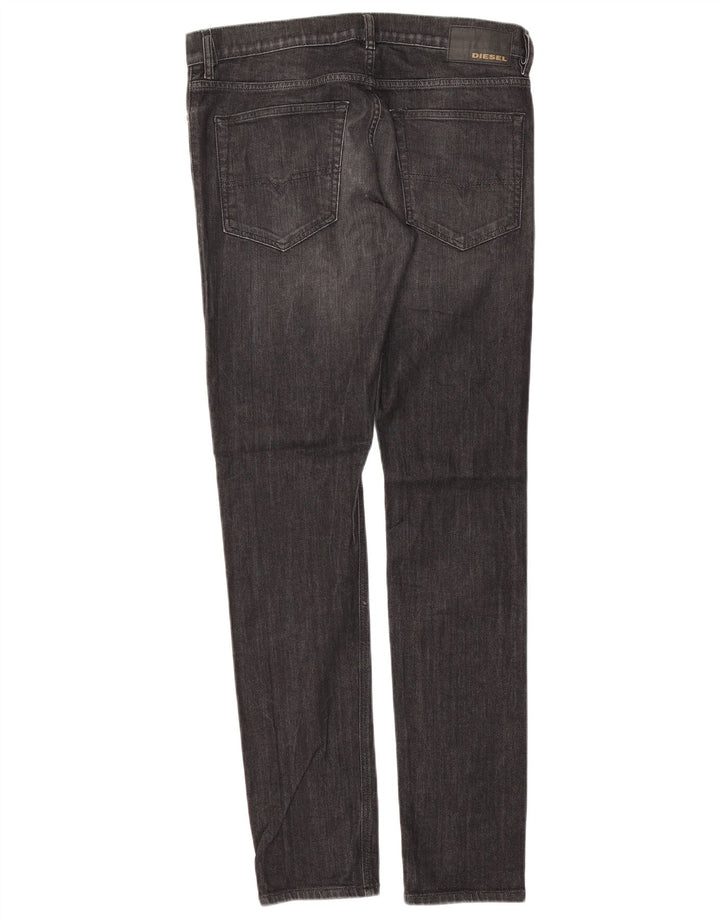 Diesel Herren D-Luster Slim Jeans W30 L32 Schwarze Baumwolle