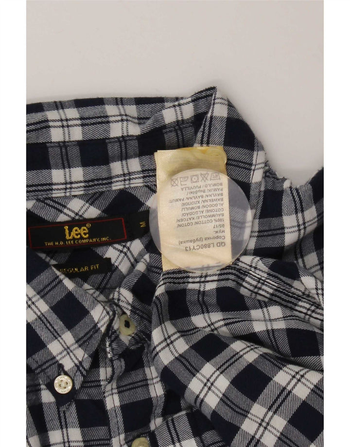 Lee Herren-Flanellhemd mit normaler Passform, mittlere marineblaue Karo-Baumwolle