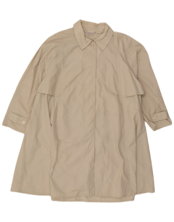Andrea Mare Womens Loose Fit Trenchcoat UK 14 Medium Beige Polyester