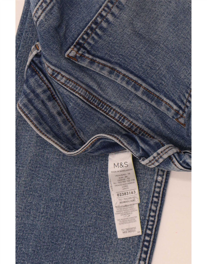Marks & Spencer Damen The Eva Bootcut Jeans UK 16 Large W34 L30 Blau