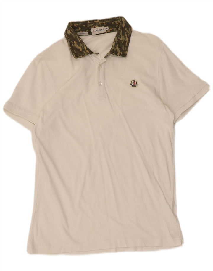 Moncler Herren Slim Fit Poloshirt Mittelweiße Tarnung