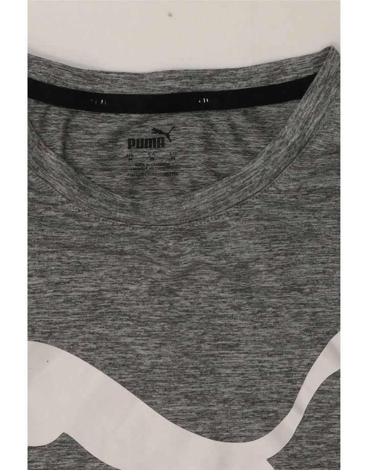 Puma Herren Grafik-T-Shirt-Oberteil Mittelgrau meliert