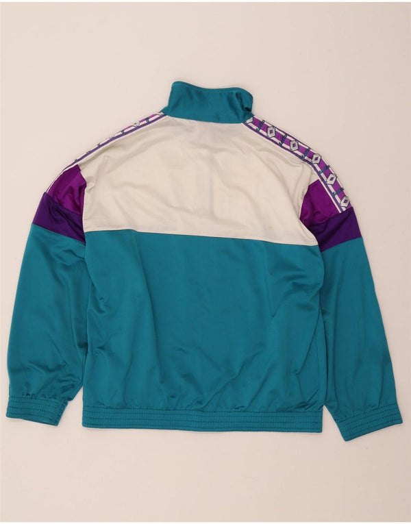 LOTTO Herren-Trainingsanzugoberteil mit Grafik, Größe L, Blau, Farbblock