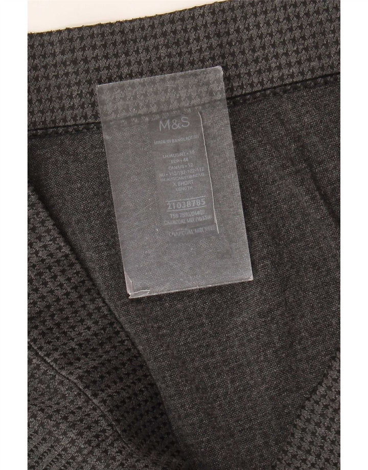 Marks & Spencer Damen-Hose, kurz geschnitten, UK 16, Größe L, W34, L23, Grau