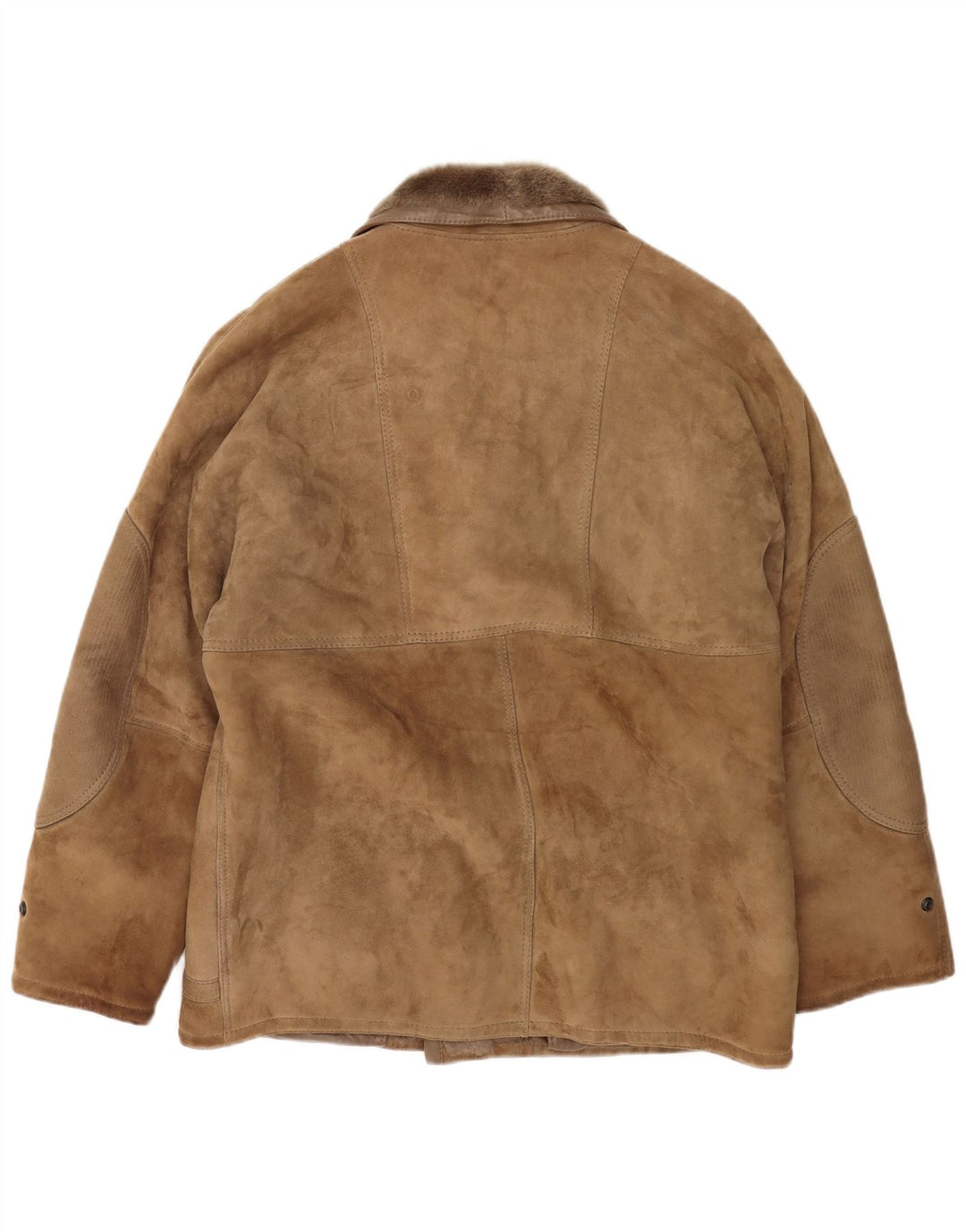 Vintage Herren Shearling Jacke IT 52 XL Beige