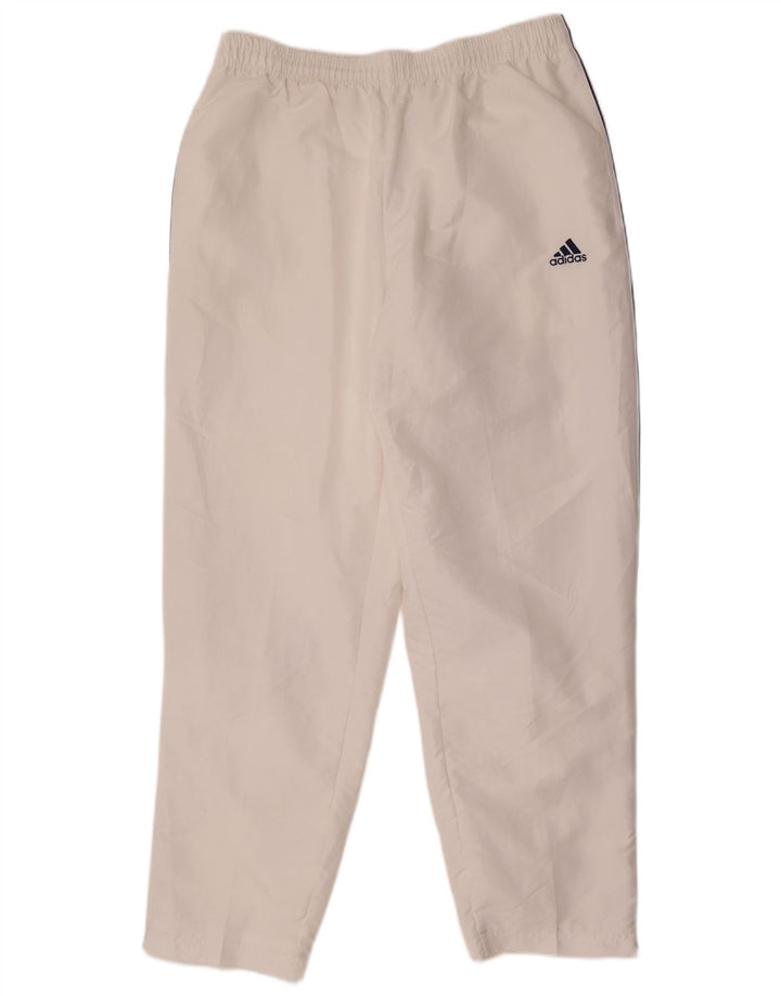Adidas Herren-Trainingshose, groß, aus weißem Polyester