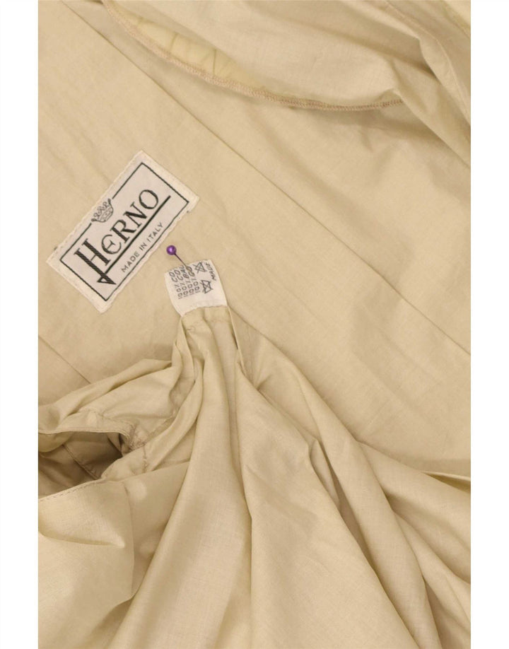 Herno Damen Trenchcoat UK 12 Mittelbeige Baumwolle