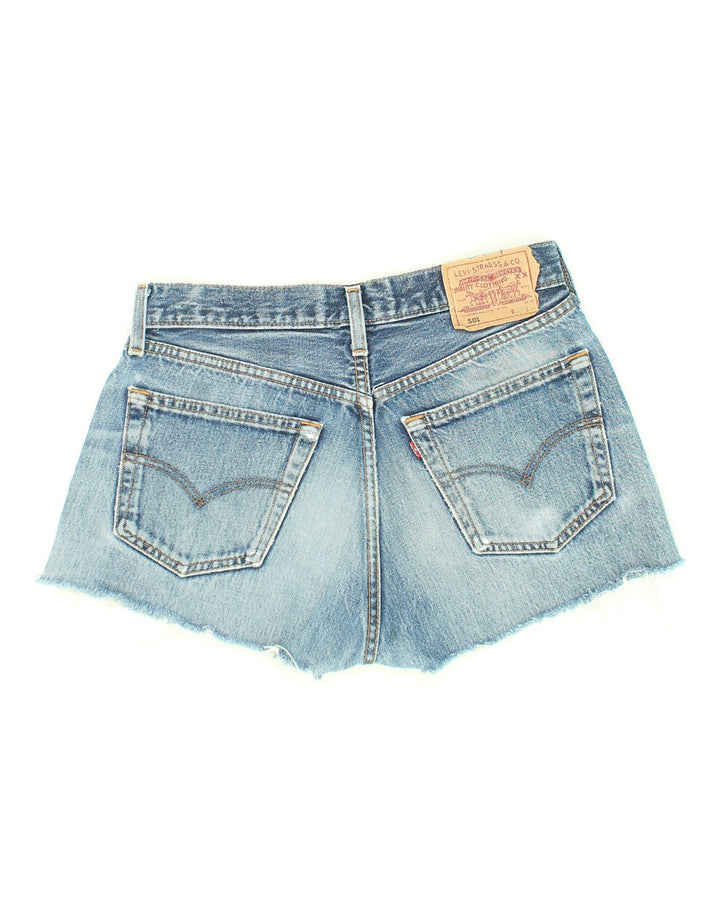 LEVI'S Damen Vintage Denim Shorts W31 mittelblaue Baumwolle