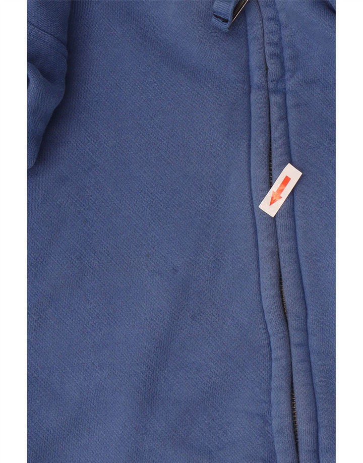 FAT FACE Herren-Kapuzenpullover mit Reißverschluss, mittelblaue Baumwolle