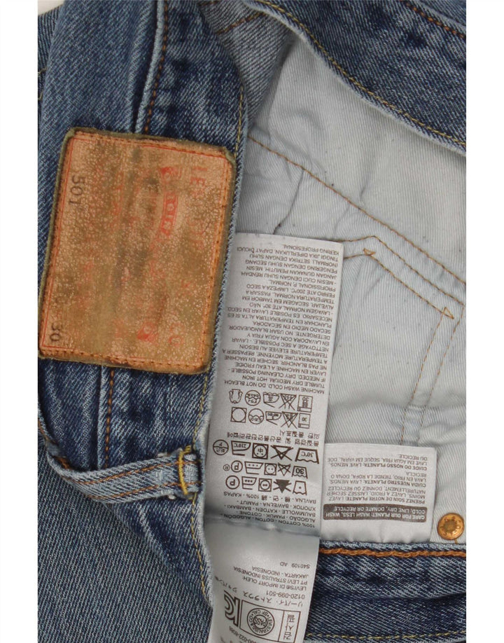 Levi's Herren 501 Straight Jeans W30 L30 Blaue Baumwolle
