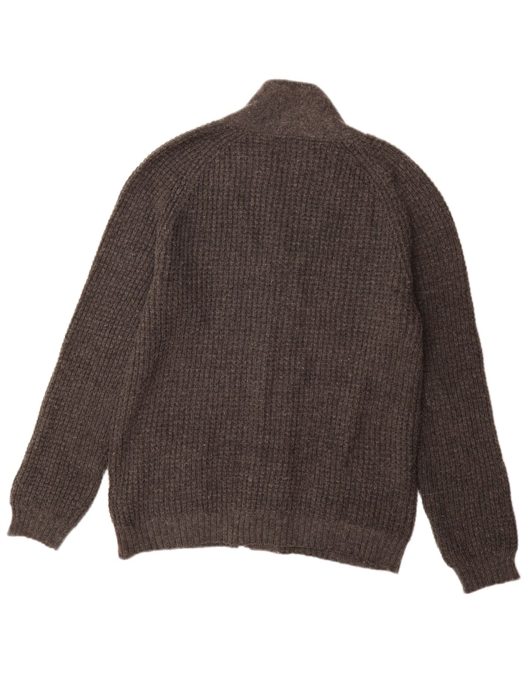 Marks & Spencer Herren Autograph Slim Fit Cardigan Pullover mittelgraue Wolle