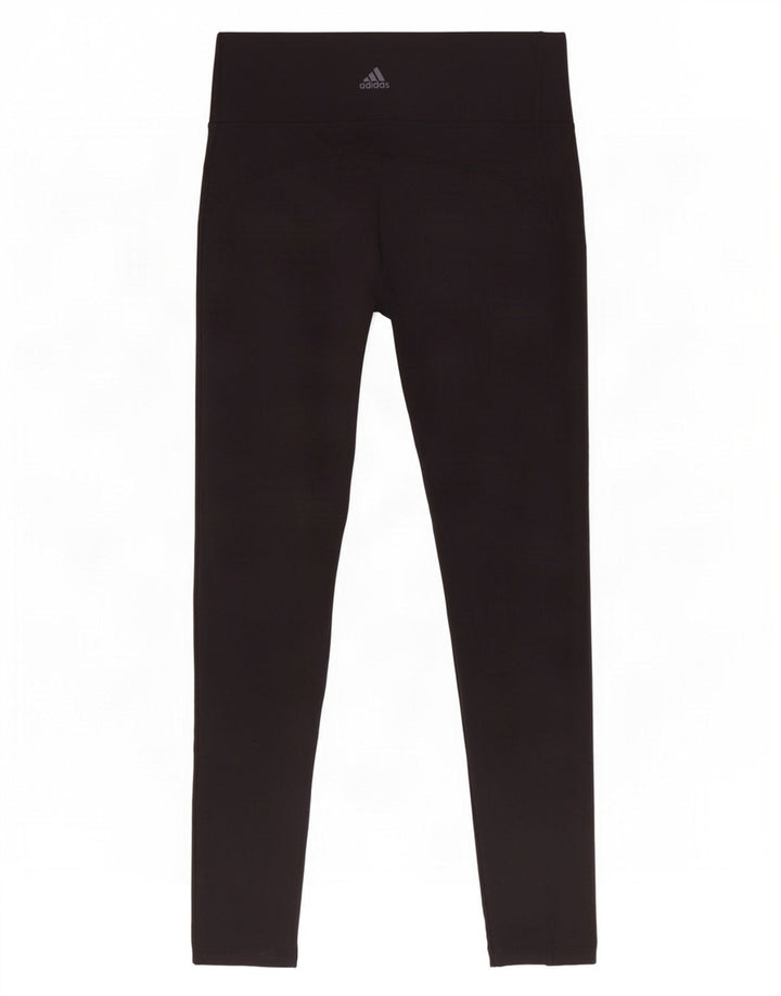Adidas Damen Leggings UK 16/18 Large Schwarz