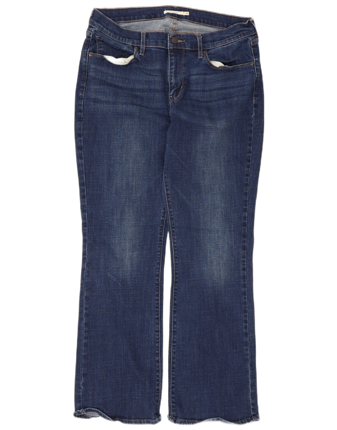 Levi's Damen Curvy Bootcut Jeans W33 L30 Blaue Baumwolle