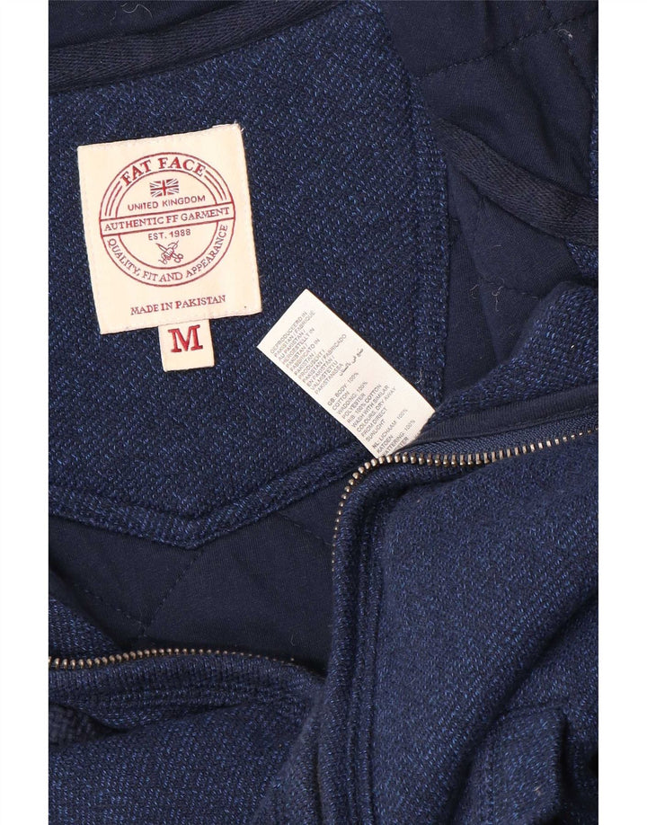 Fat Face Herren-Kapuzenpullover mit Reißverschluss, mittlere marineblaue Baumwolle