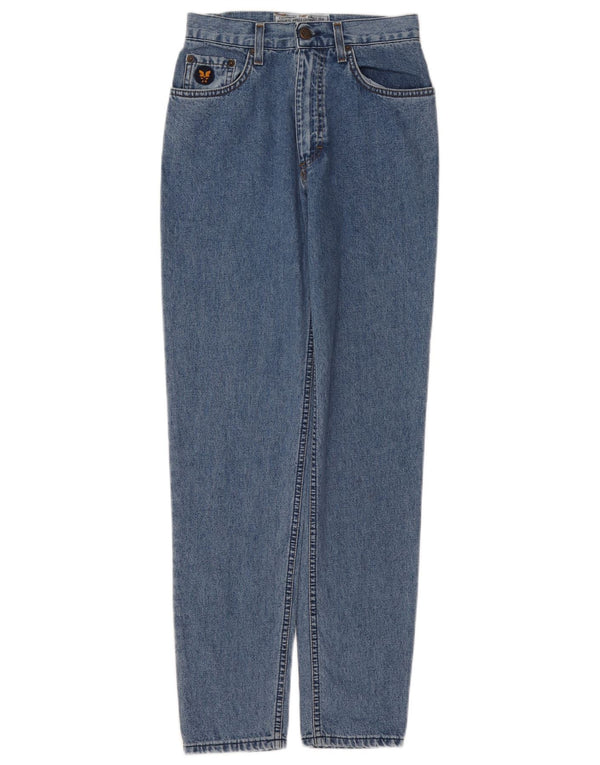 Avirex Damen Slim High Waist Jeans W28 L30 Blaue Baumwolle