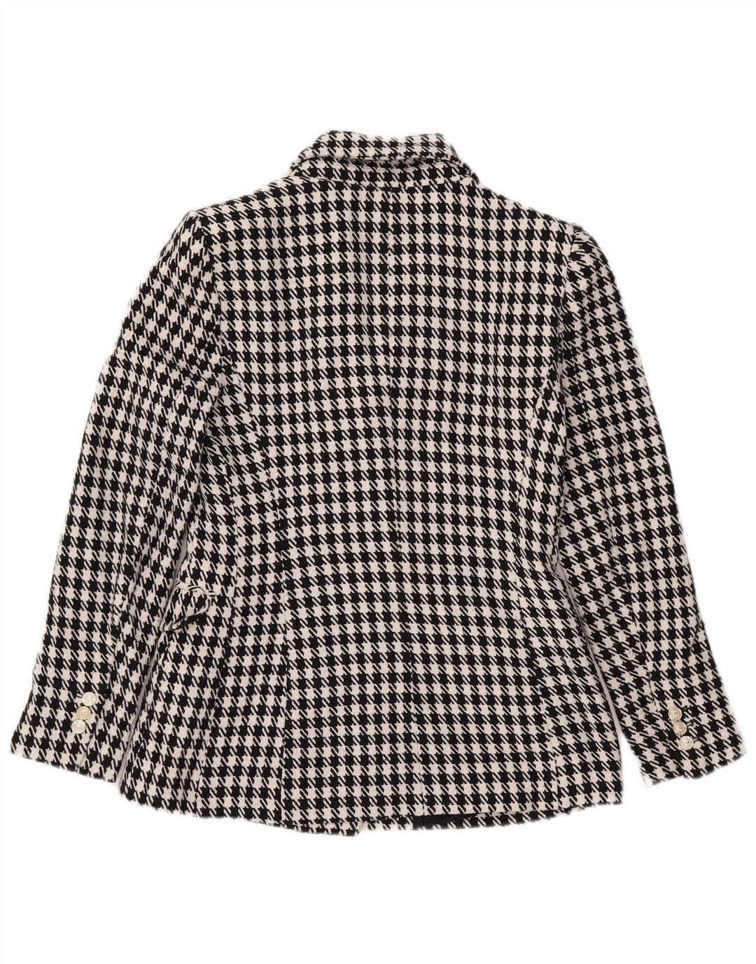Zweireihiger Blazer für Damen von Zara, Gr. 10, Größe S, Schwarz, Hahnentrittmuster