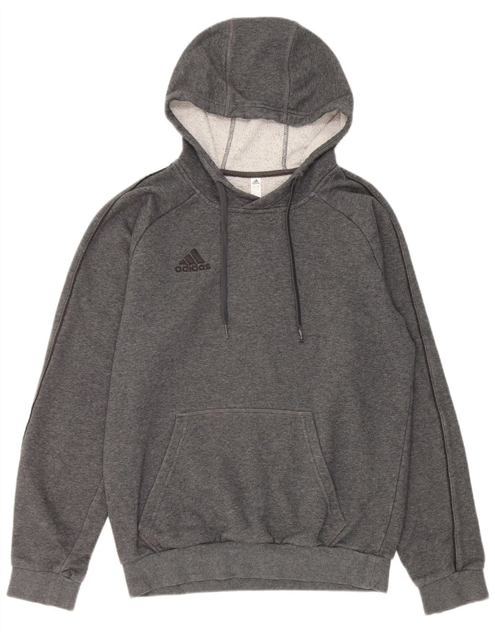 Adidas Herren Kapuzenpullover, Größe S, Grau, Baumwolle