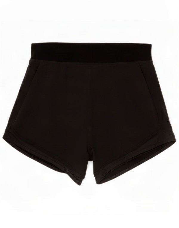 Reebok Damen Sportshorts UK 8/10 Small Grey Colourblock Polyester Sports