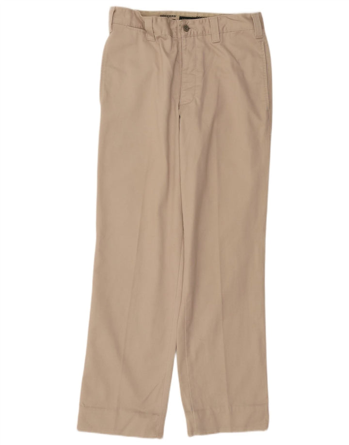 DOCKERS Herren Khakis Straight Chino Hose W28 L29 Beige