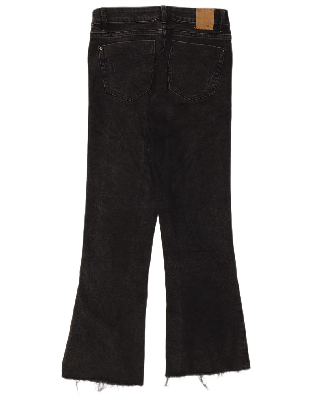 Zara Damen Crop Bootcut Jeans EU 34 2XS W24 L25 Grau