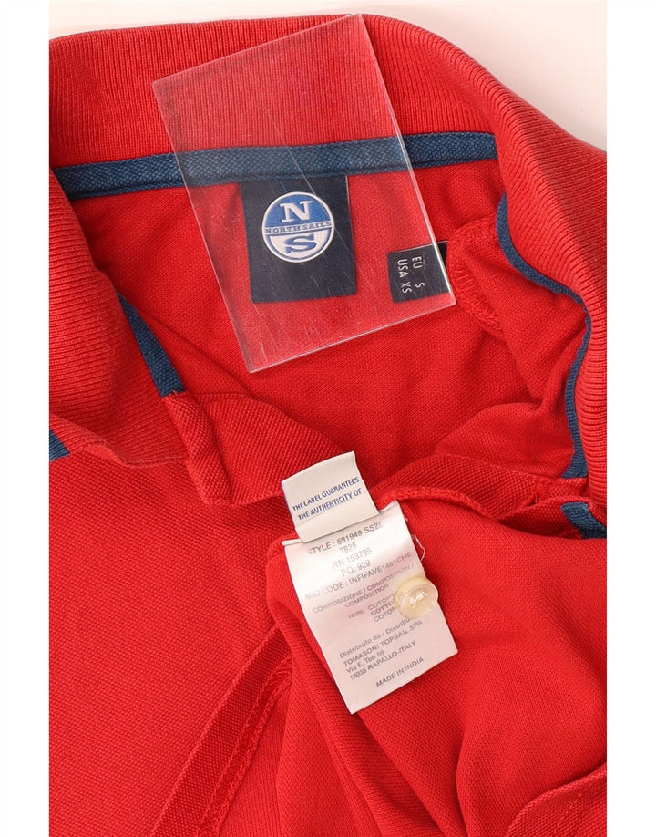 NORTH SAILS Herren Poloshirt XS Rote Baumwolle