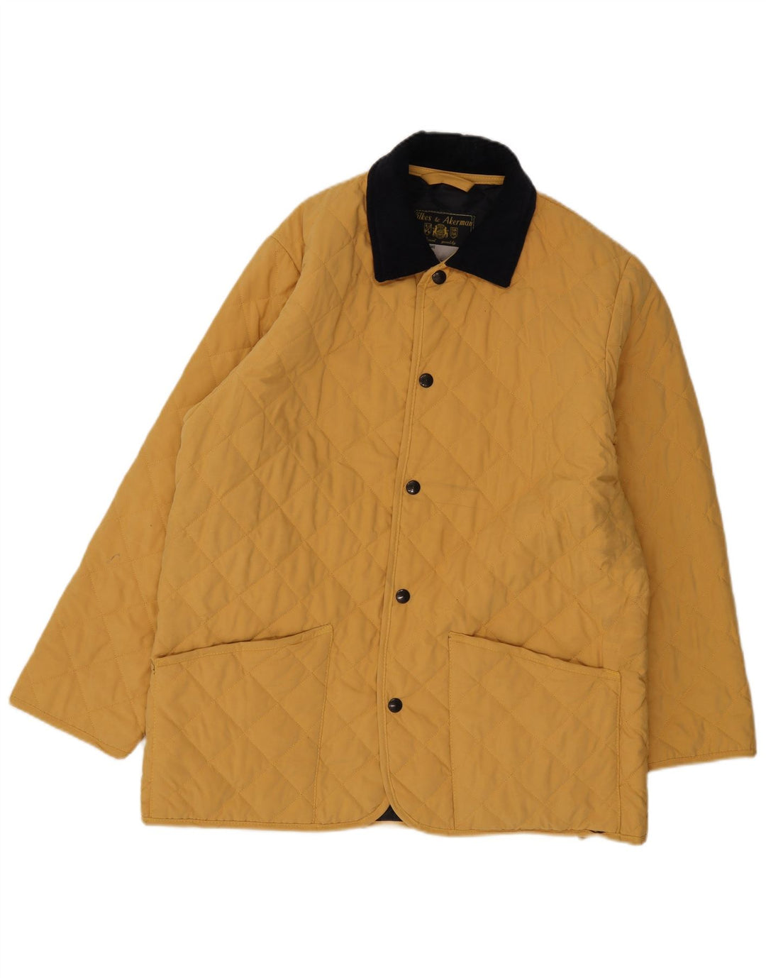 Wilkes&Akerman Herren Steppjacke UK 38 Mittelgelbes Polyester