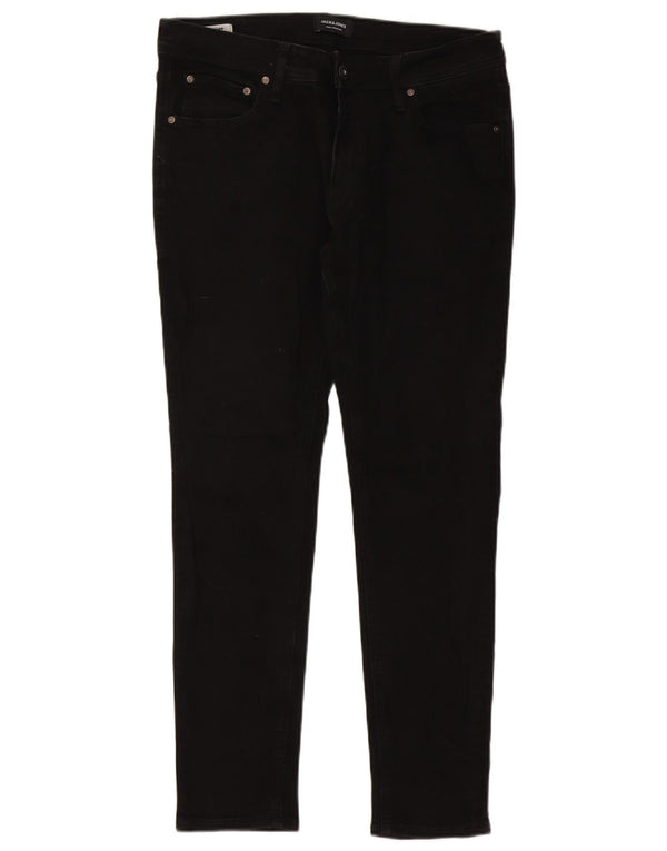 JACK & JONES Herren Liam Skinny Jeans W34 L30 Schwarz