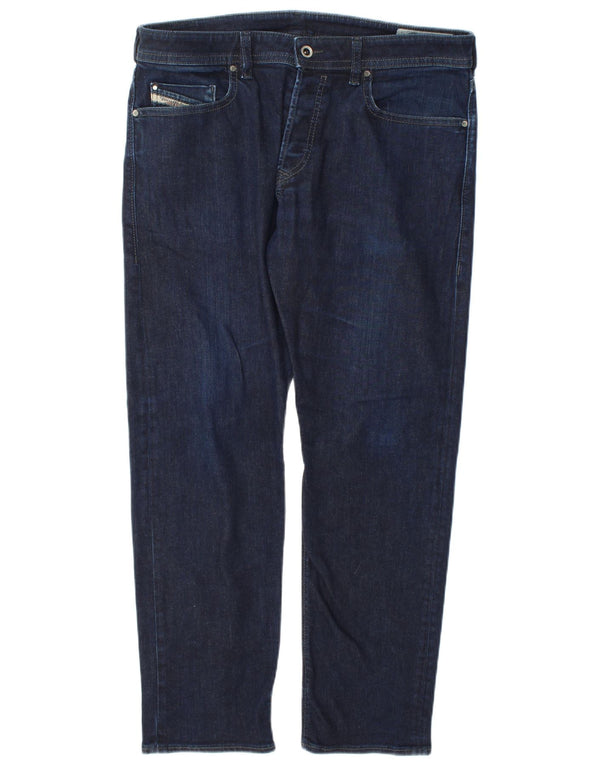 Diesel Mens Slim Jeans W34 L30 Navy Blue Cotton
