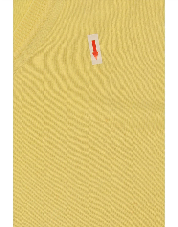 Zara Herren V-Ausschnitt Pullover Pullover XL Gelb
