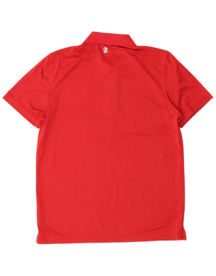 Izod Herren-Golf-Poloshirt, mittelrotes Polyester
