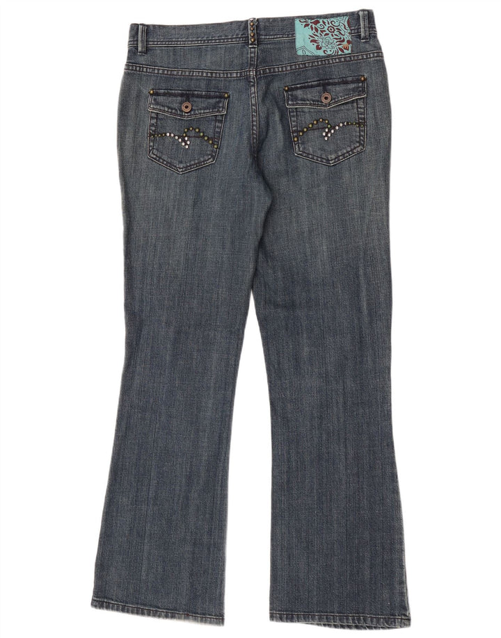 Monsoon Damen Bootcut Jeans UK 12 Medium W32 L30 Blaue Baumwolle