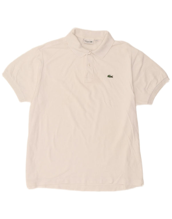 Lacoste Herren-Poloshirt mit klassischer Passform, Größe 8 3XL, weiße Baumwolle