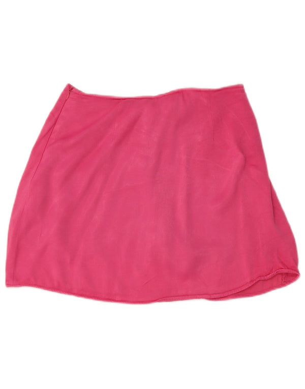 Zara Damen Skort Small W26 Rosa Viskose