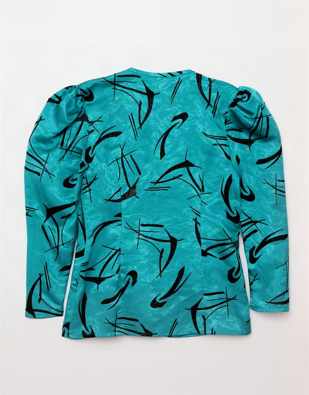Yessica Damen-Hemdbluse mit abstraktem Muster, UK 12, Mittelgrün, Polyester