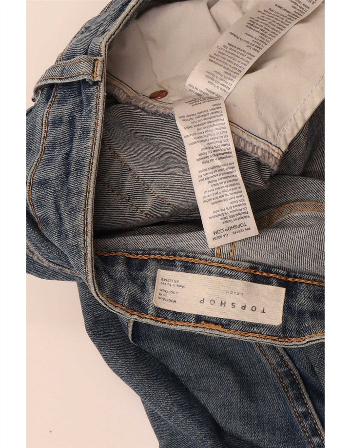 Topshop Herren Slim Jeans W30 L25 Blaue Baumwolle