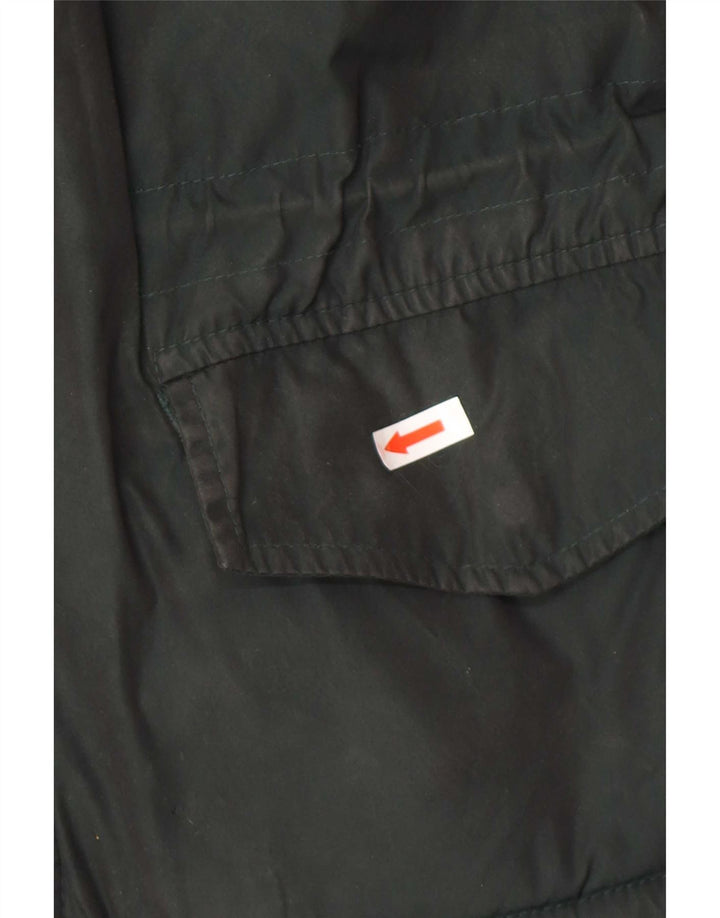 Aspesi Herren-Militärjacke UK 38 Mittelgrünes Colourblock-Polyester