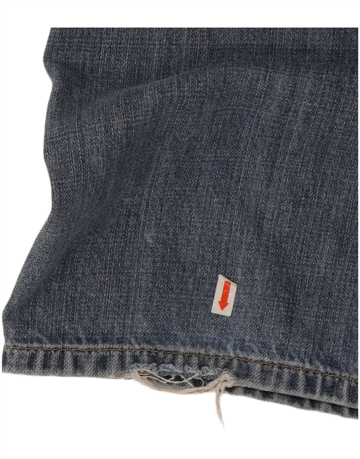 TOMMY HILFIGER Herren Straight Jeans W38 L32 Blaue Baumwolle