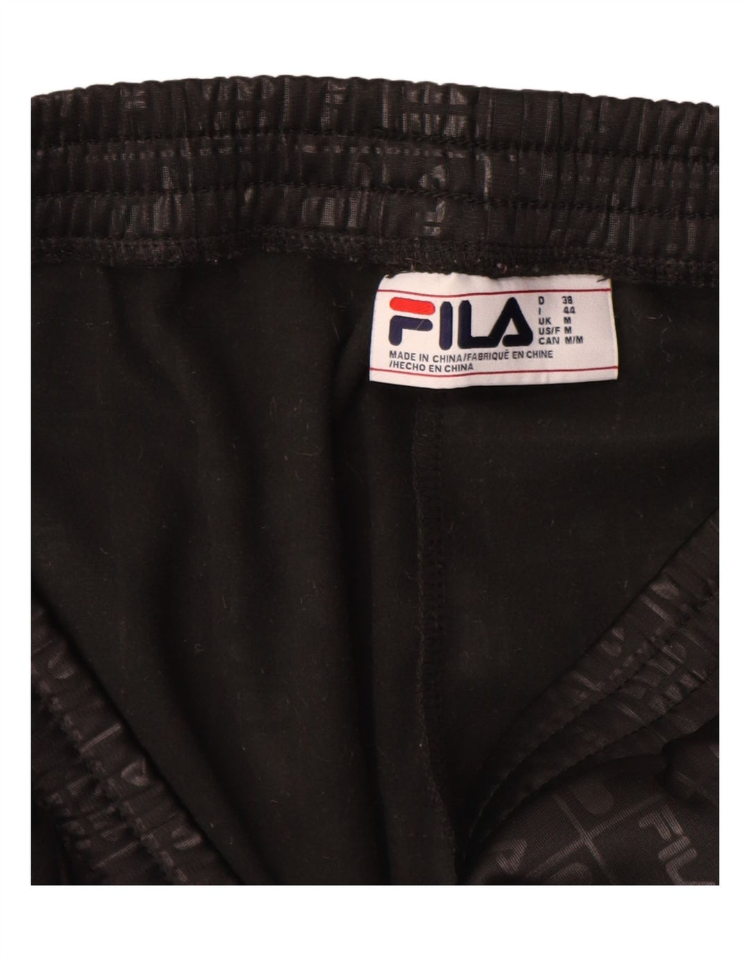 Fila Damen-Trainingshose mit Grafik, UK 14, Mittelschwarz, Farbblock