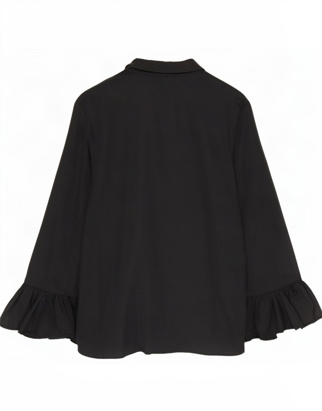 Marks & Spencer Damen Hemdbluse UK 24 4XL Schwarze Baumwolle