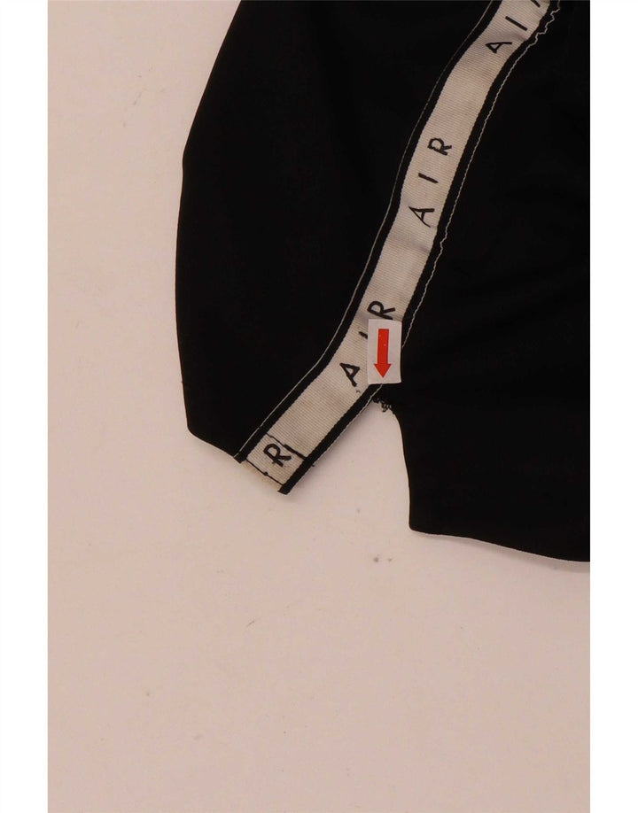 Nike Damen Graphic Sport Shorts UK 14 Mittelschwarzes Colourblock-Polyester