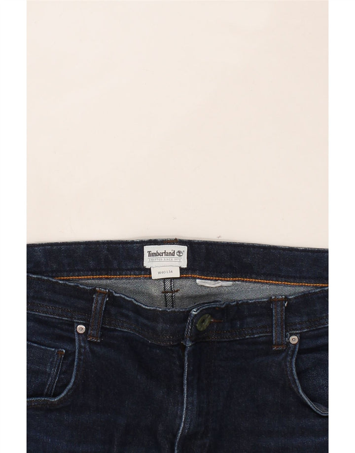 TIMBERLAND Womens Cropped Jeans W40 L25 Navy Blue Vintage Timberland and Second-Hand Timberland from Messina Hembry 