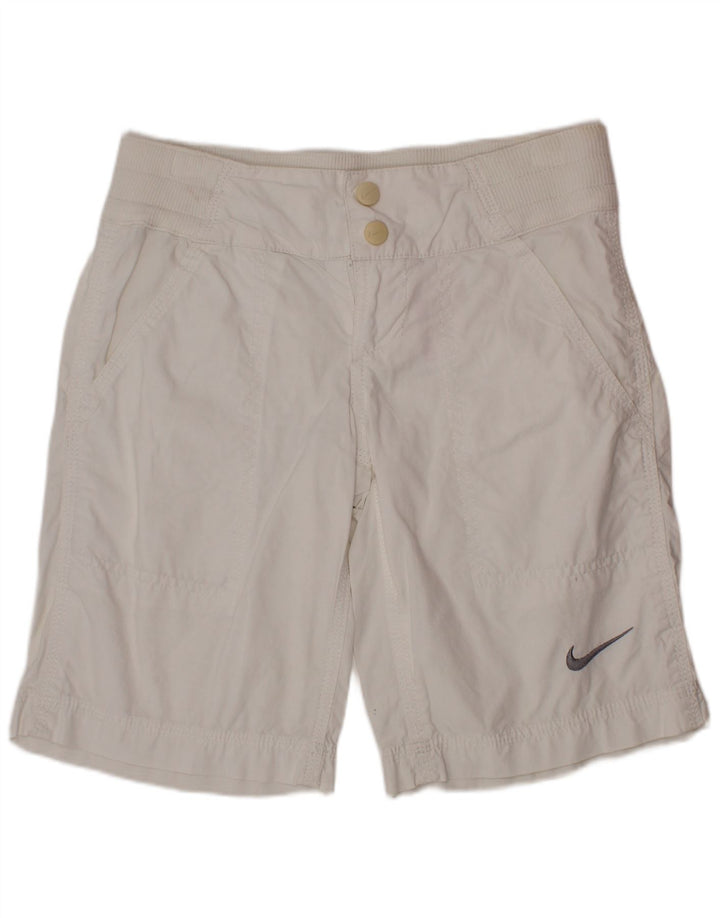NIKE Chino-Shorts für Jungen, 8–9 Jahre, Größe S, W26, weiße Baumwolle