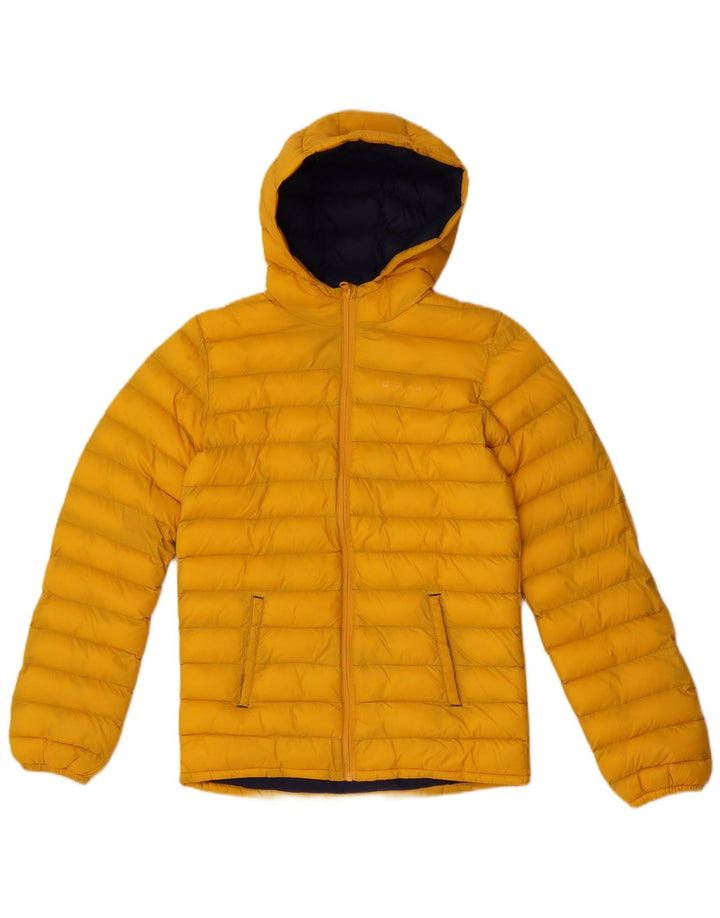 Mountain Warehouse Wattierte Jungenjacke mit Kapuze, 12–13 Jahre, gelbes Nylon