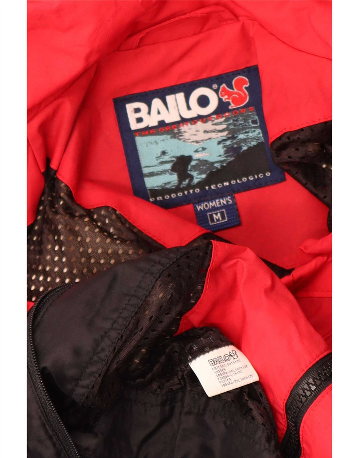 Bailo Damen-Regenjacke mit Kapuze, übergroß, UK 14, Mittelrot, Polyamid