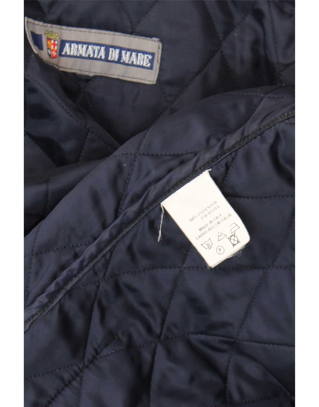 Armata Di Mare Herren Steppjacke UK 40 Large Marineblau Polyester
