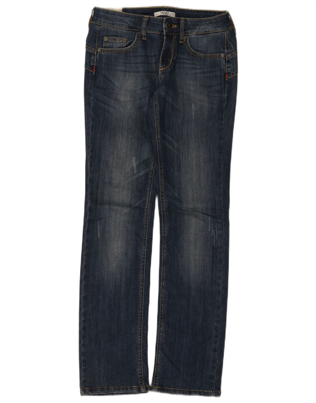 Liu Jo Damen Bootcut-Jeans W28 L31 Marineblau