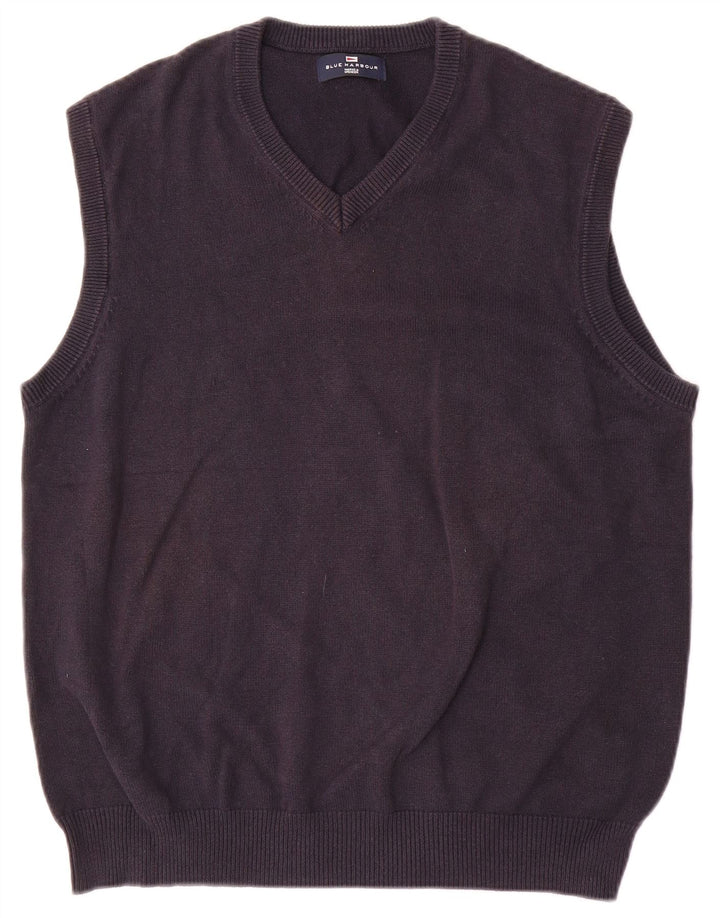 Marks & Spencer Herren-Tanktop „Harbor“, mittelblau, Baumwolle, Marineblau