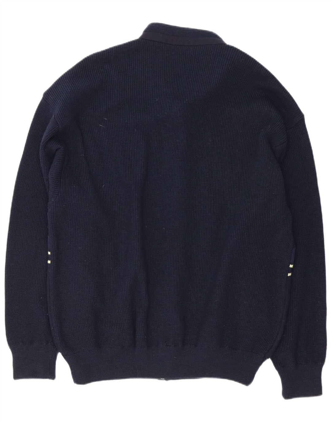 Loli Wolf Herren-Strickjacke mit normaler Passform, mittlere marineblaue Wolle